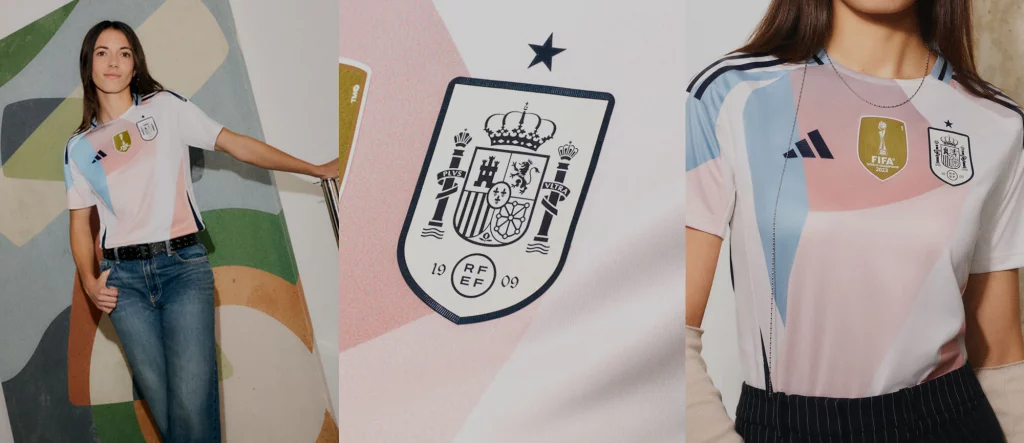 Segunda equipación seleccion española de fútbol femenina