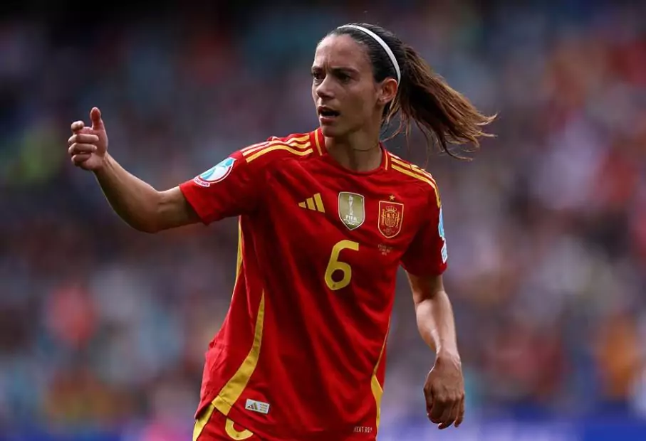 La jugadora de España Aitana Bonmatí, durante un partido de la Eurocopa 2025