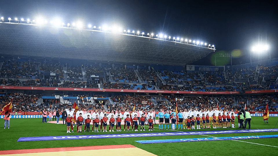 Partido de la Selección Española en La Rosaleda
