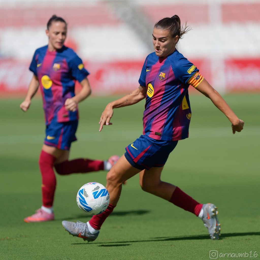 La jugadora del Barcelona Patri Guijarro, durante un partido de Liga. Arnau Martínez