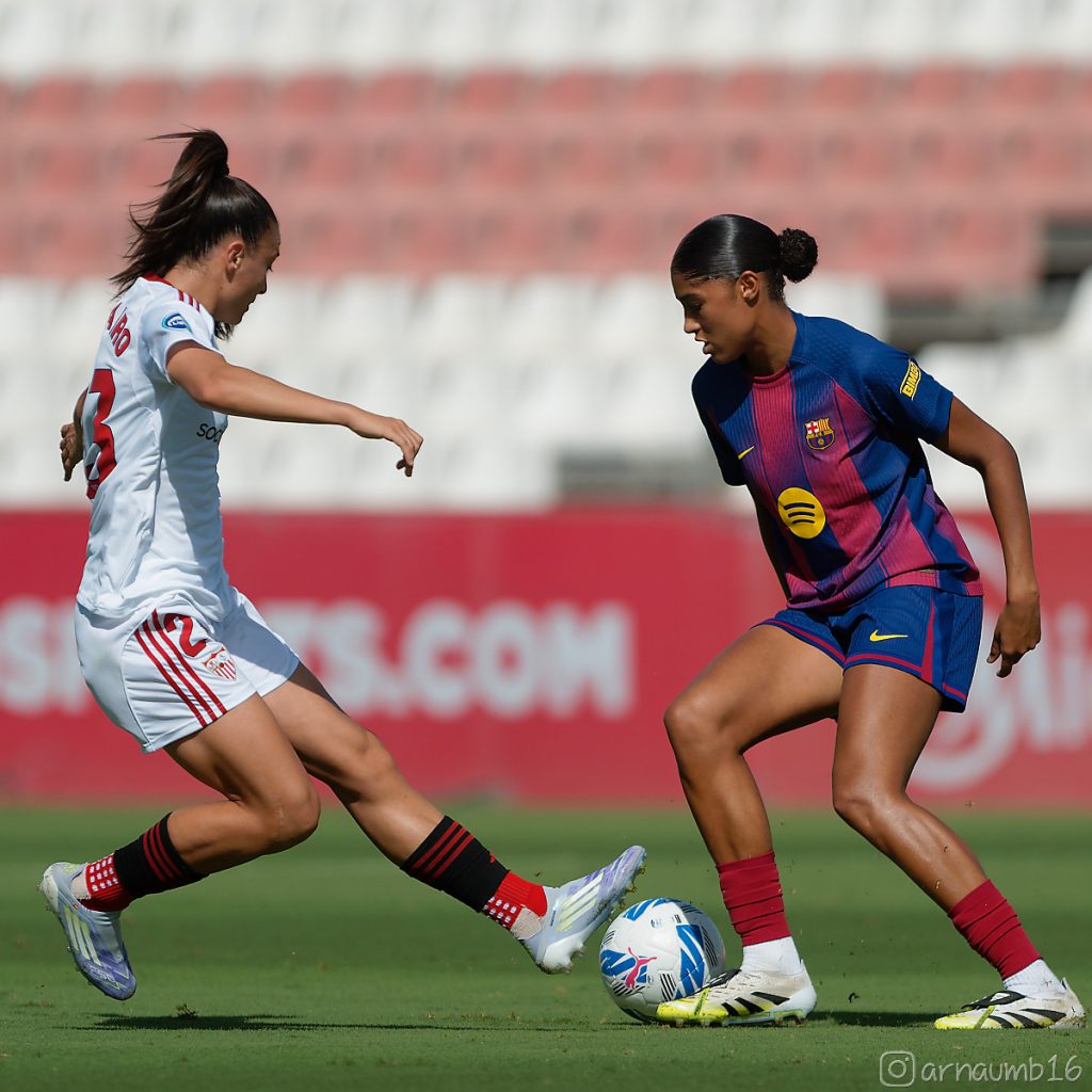 La jugadora del Barcelona Sydney Schertenleib, durante un partido de Liga. Arnau Martínez
