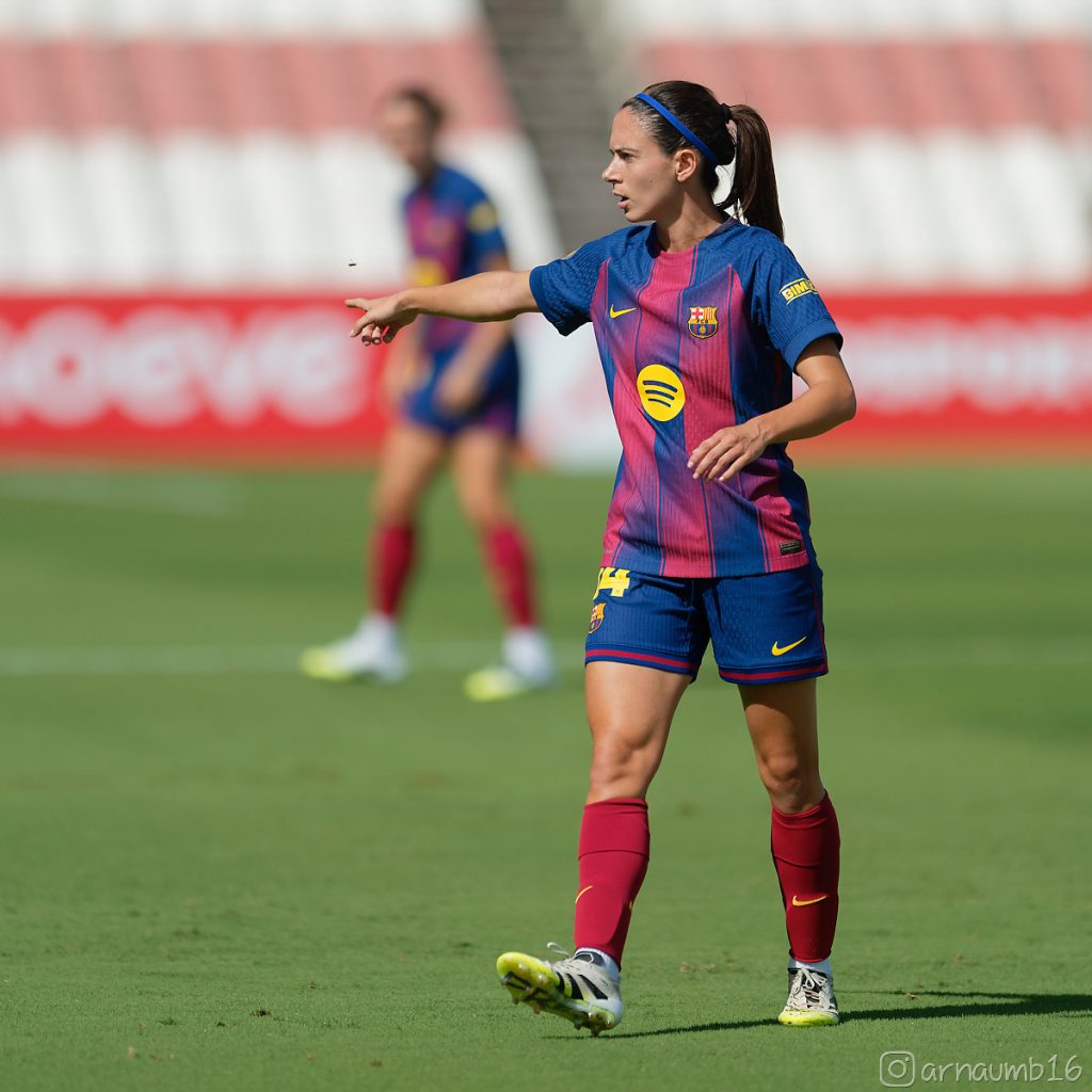 La jugadora del Barcelona Aitana Bonmatí, durante un partido de Liga. Arnau Martínez
