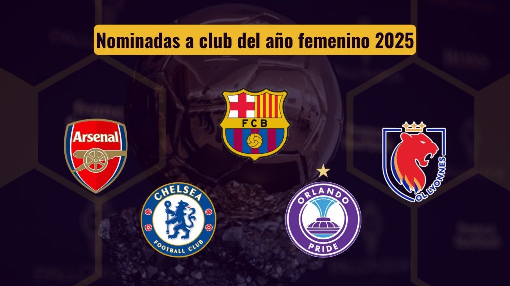 Nominadas a club del año femenino 2025
