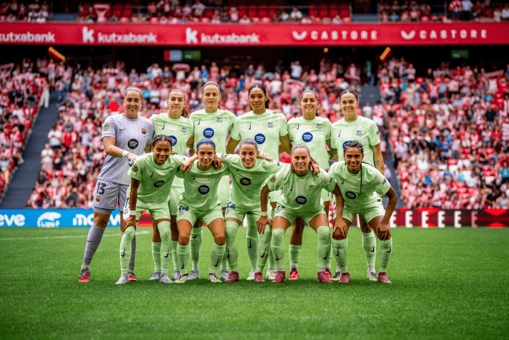 FC Barcelona Femeni once incial vs Athletic Club