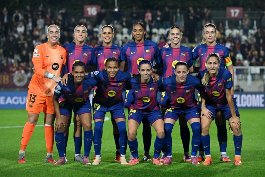 Once inicial del FC Barcelona vs AS Roma - Champions
