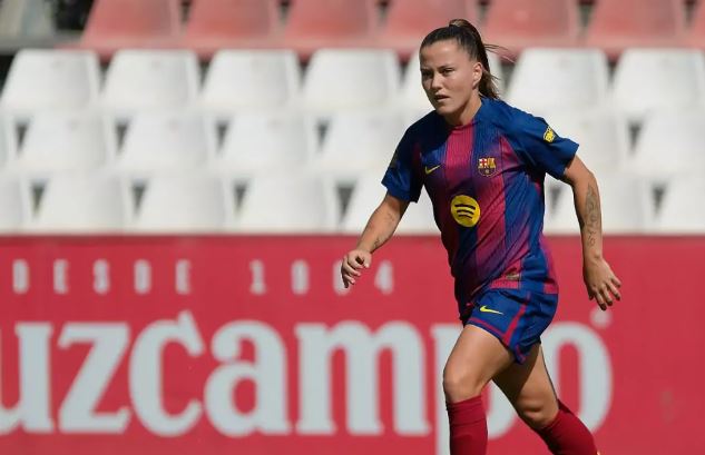 Claudia Pina, jugadora del Barcelona. Arnau Martínez