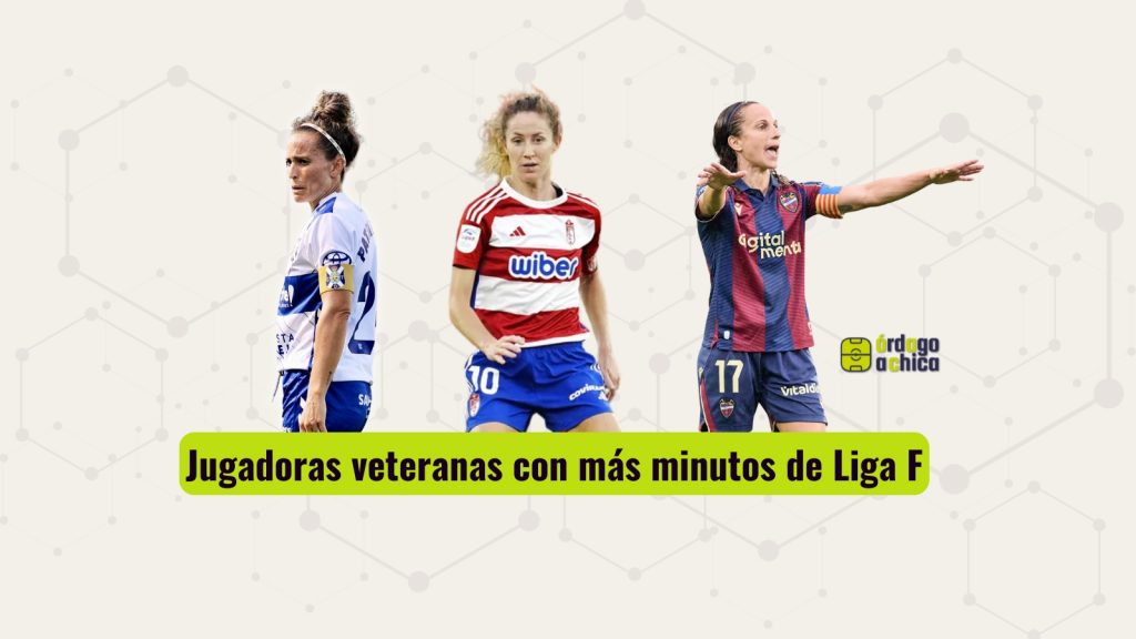 Jugadoras veteranas con más minutos de Liga F