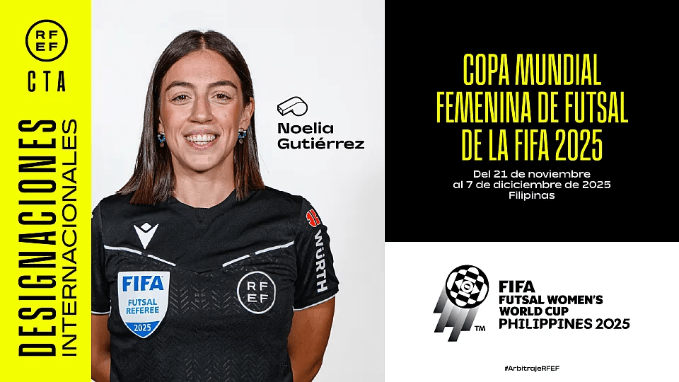Noelia Gutiérrez árbitra futsal