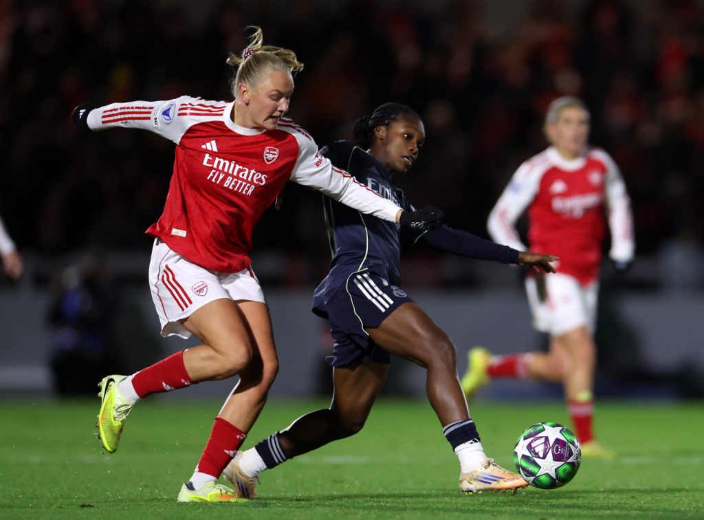 Linda Caicedo Maanum Arsenal FC v Real Madrid CF - UEFA Women's Champions League 2025/26 League Phase MD4