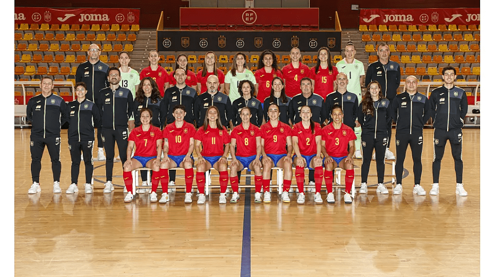 Foto oficial de la Selección Española de Futsal Femenina