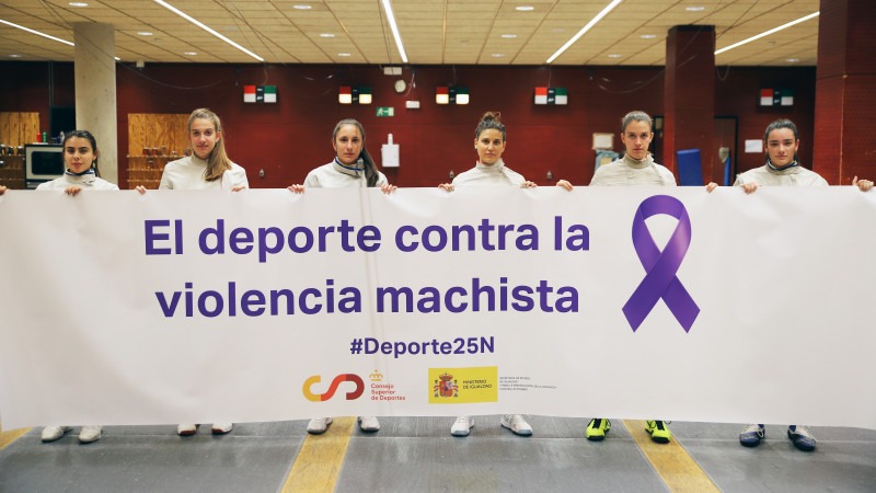 El deporte se une contra la violencia machista.