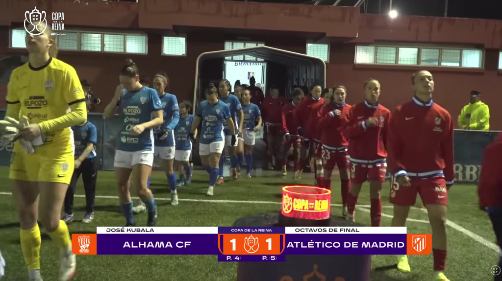 lhama CF 1 (4-5) 1 Club Atlético de Madrid