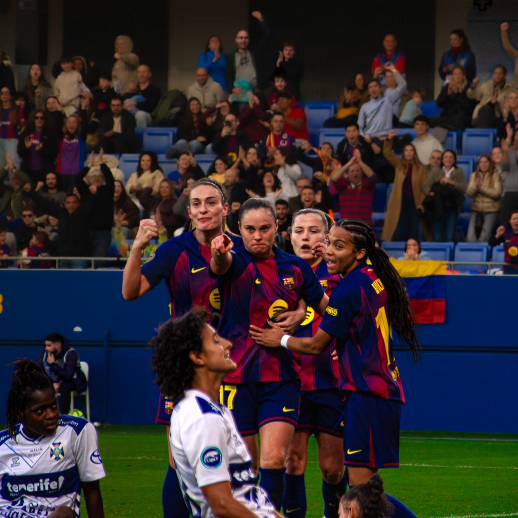 FC Barcelona celebrando un gol Ewa Pajor