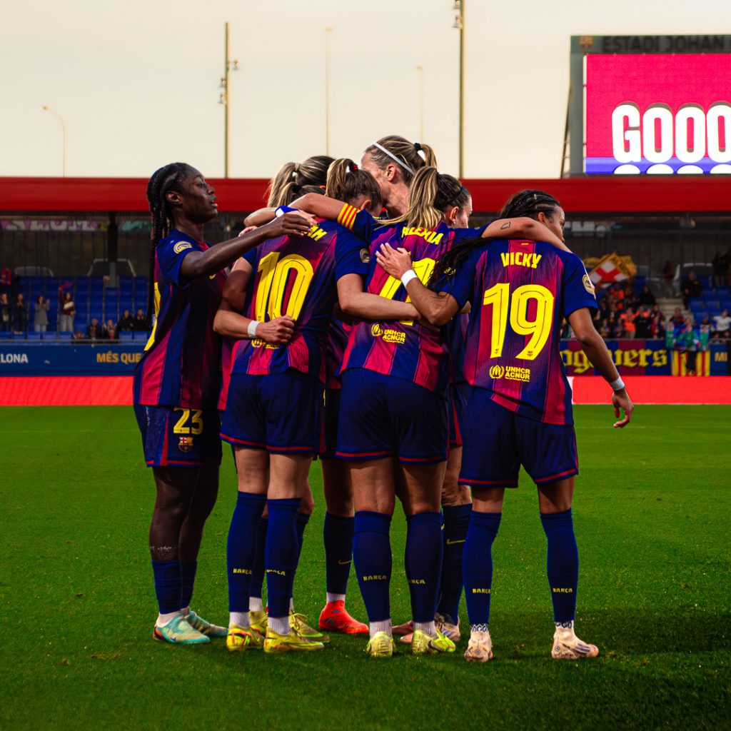 FC Barcelona celebrando un gol