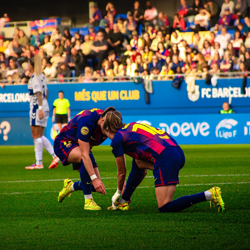 Graham Hansen y Ewa Pajor FC Barcelona