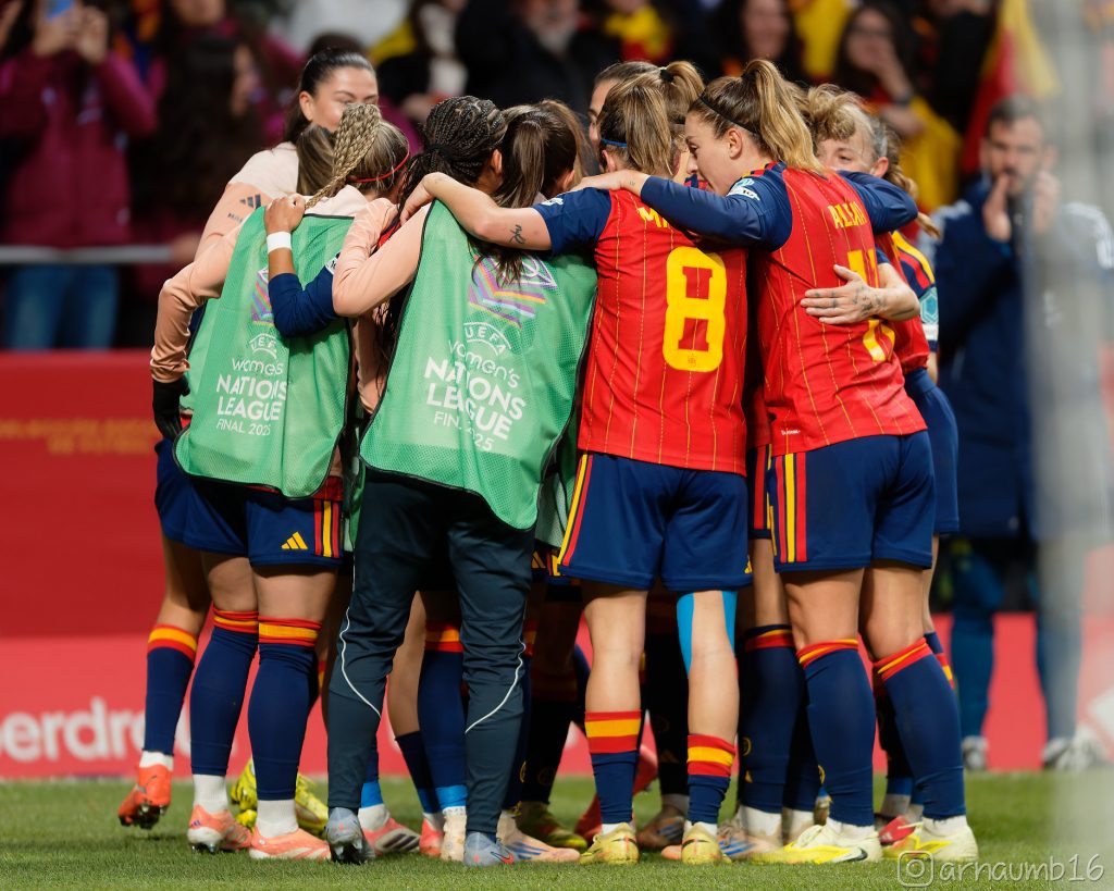 Celebrando el tercer gol Selección Española Women's Nations League