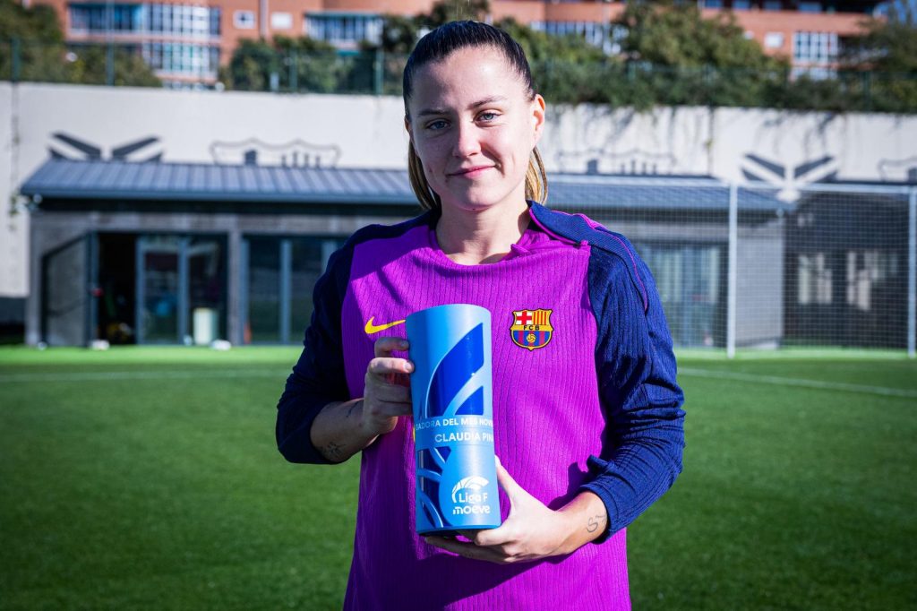 Claudia Pina Player of the Month Noviembre Liga F