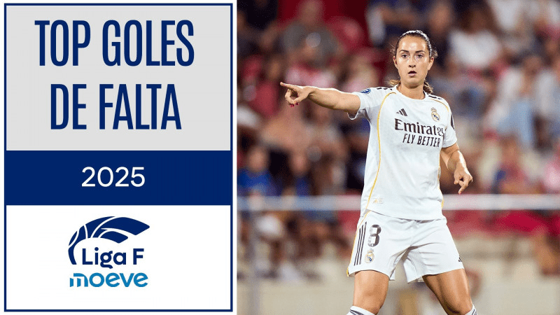 Los mejores goles de falta de 2025 en Liga F Moeve