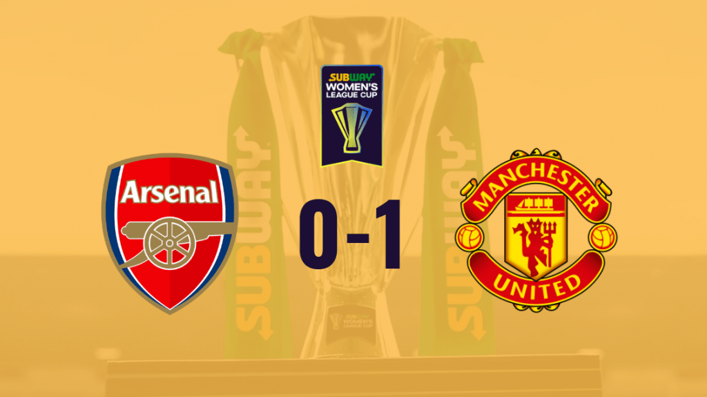 Crónica Arsenal 0-1 Man United Subway Women's League Cup