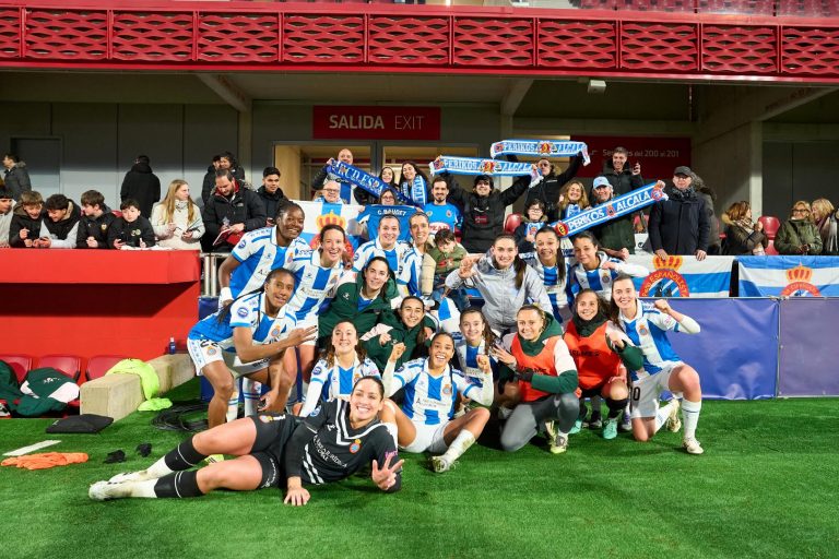 Celebración victoria Espanyol vs Atlético