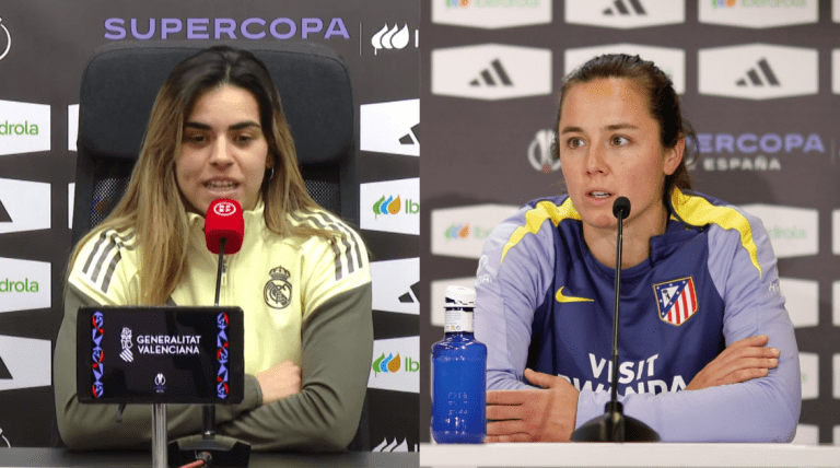 Misa Rodríguez y Amaiur Sarriegi, protagonistas en la previa del derbi de la Supercopa Iberdrola
