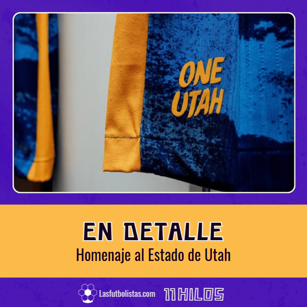 Segunda equipación detalle One Utah Royals