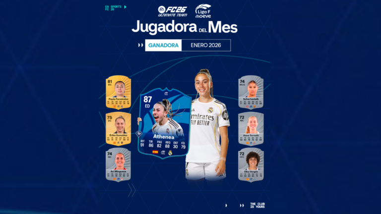 Athena jugadora del mes de enero Liga F