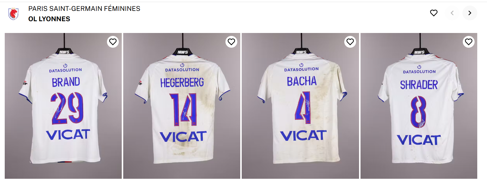 Camisetas usadas OL Lyonnes