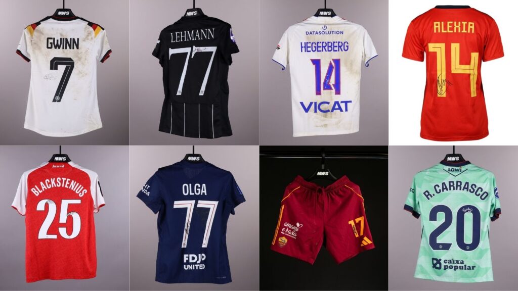 Camisetas usadas de fútbol femenino