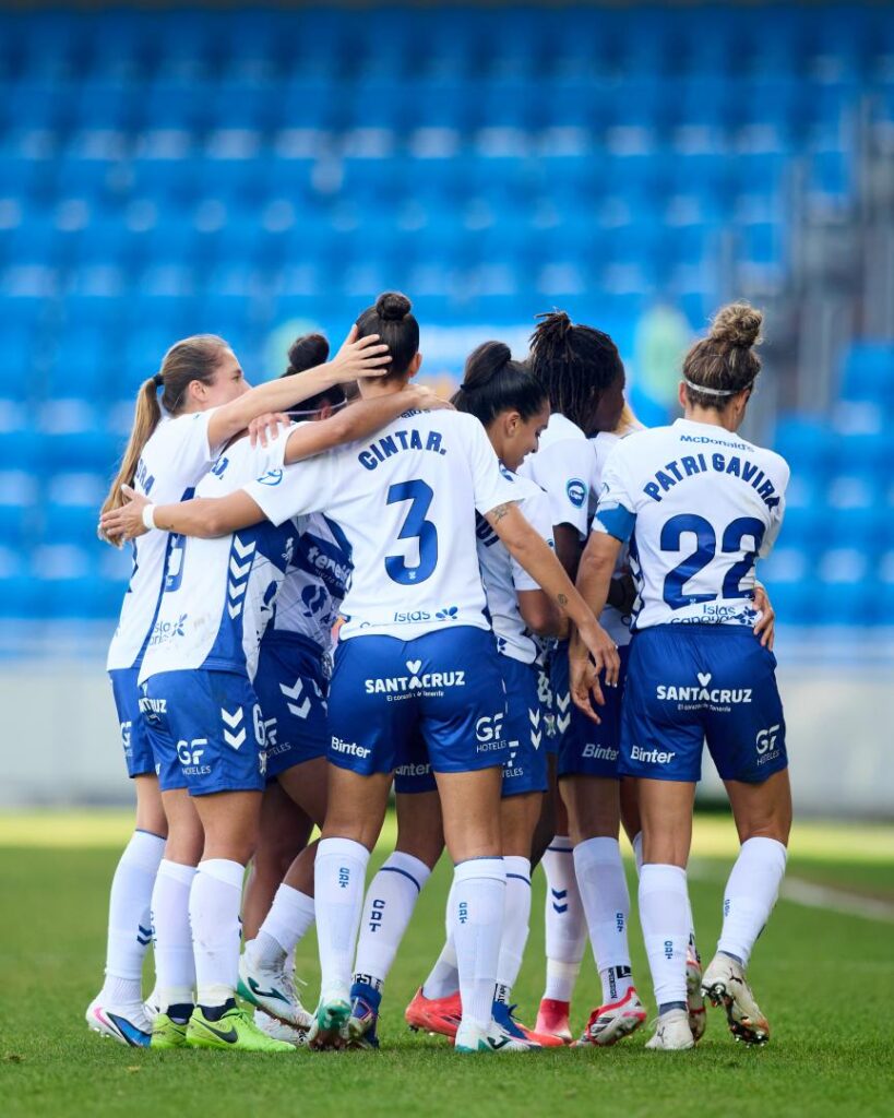 Celebración gol CD Tenerife