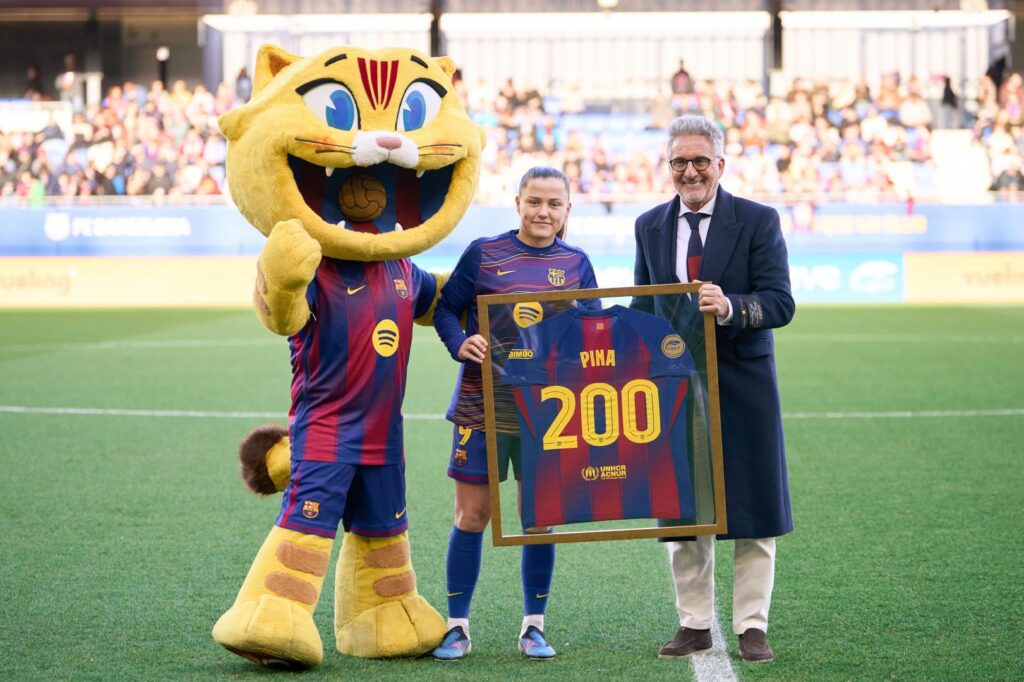 Claudia Pina 200 partidos FC Barcelona