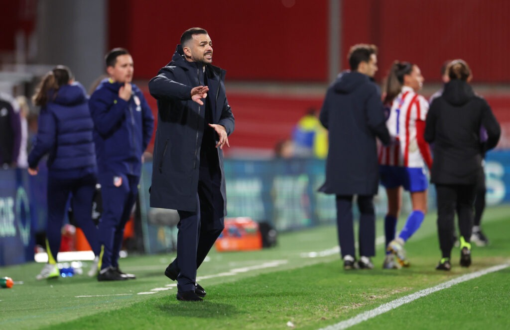 José Herrera, Club Atletico de Madrid v Manchester United Women - UEFA Women's Champions League 2025/26 KO play-offs First Leg