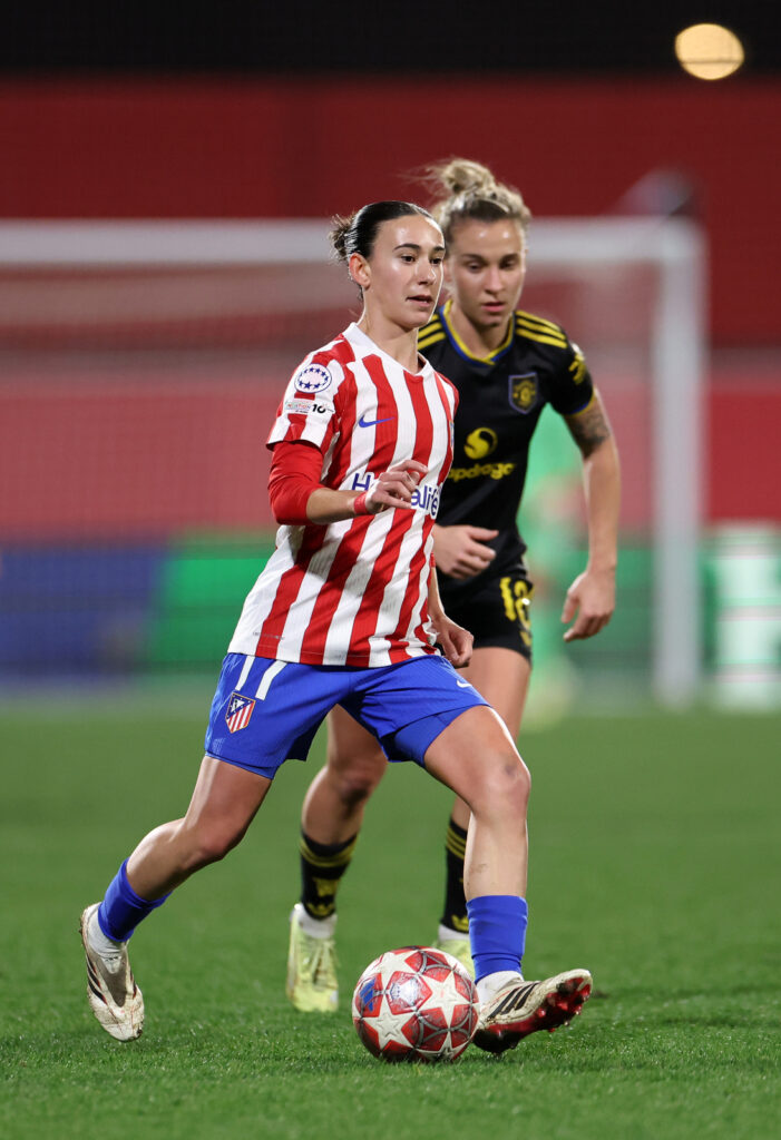 Julia Bartel Club Atletico de Madrid v Manchester United Women - UEFA Women's Champions League 2025/26 KO play-offs First Leg