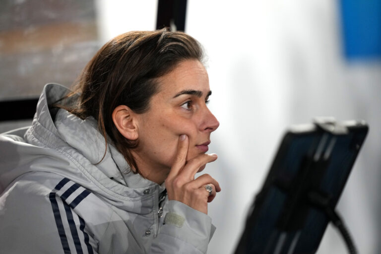 Renee Slegers, Manager of Arsenal Women FC - UEFA Women's Champions League 2025/26 KO play-offs First Leg