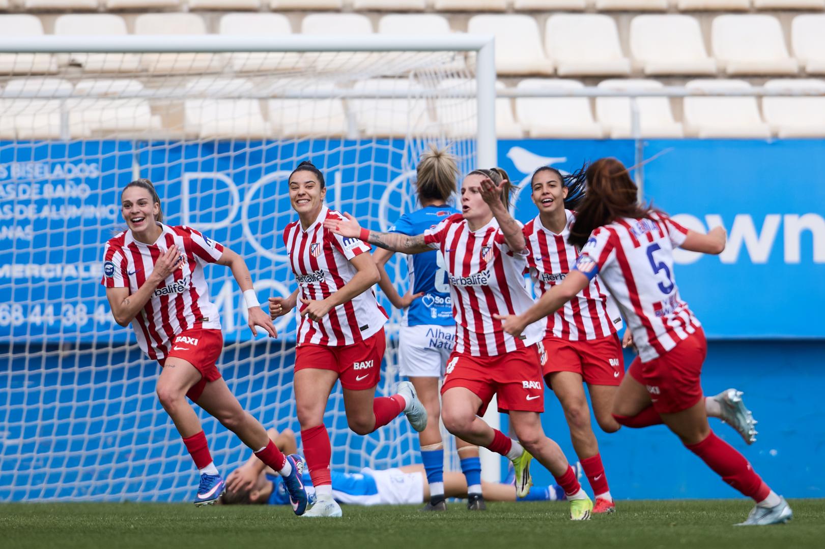 Celebración Atlético vs Alhama