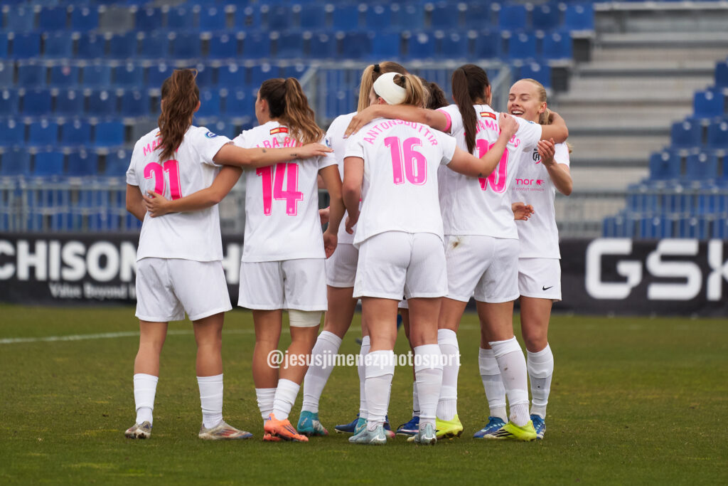 Celebración gol Madrid CFF