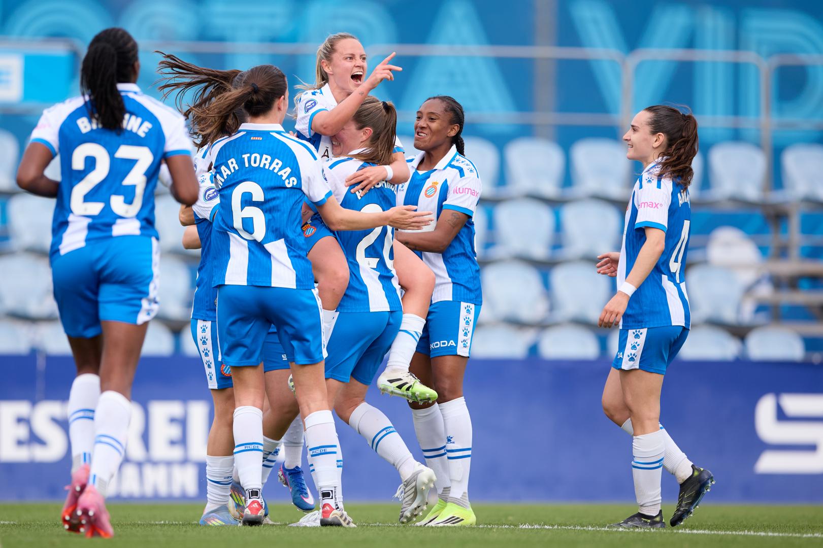 Celebración gol espanyol