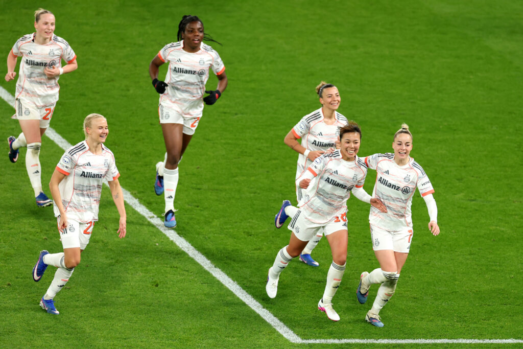 Momoko Tanikawa Manchester United FC v FC Bayern München - UEFA Women's Champions League 2025/26 Quarter-finals First Leg