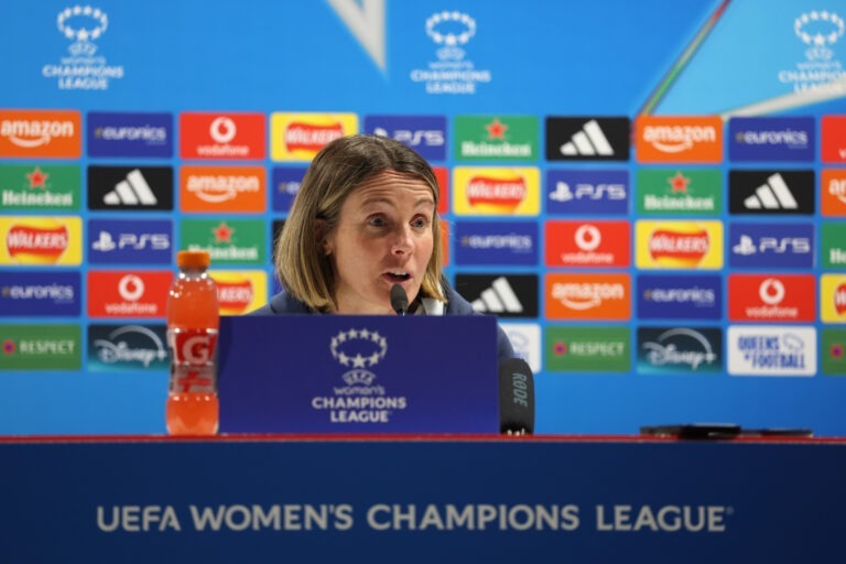 Sonia Bompastor Arsenal v Chelsea - UEFA Women's Champions League 2025/26 Quarter-finals First Leg