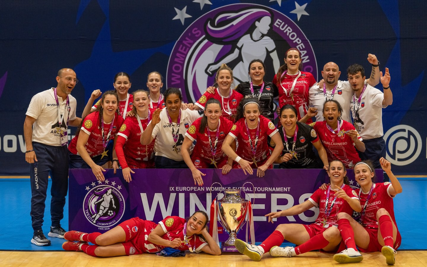 Futsi Atlético Navalcarnero conquista su cuarto título europeo de fútbol sala femenino en Fafe