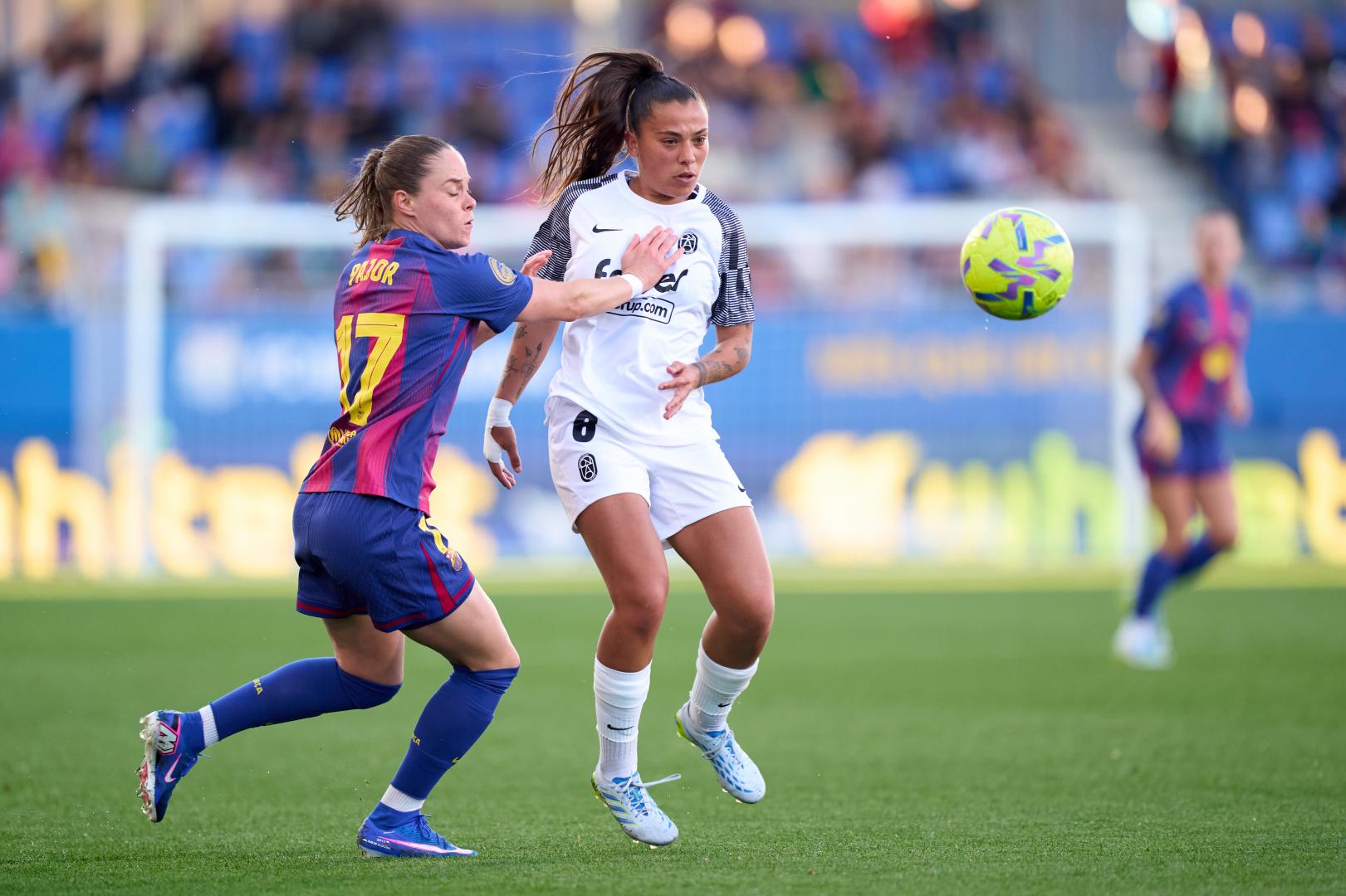 La jugadora del Barcelona Ewa Pajor, durante un partido de Liga F 2026 ante el Badalona. Foto: LigaF