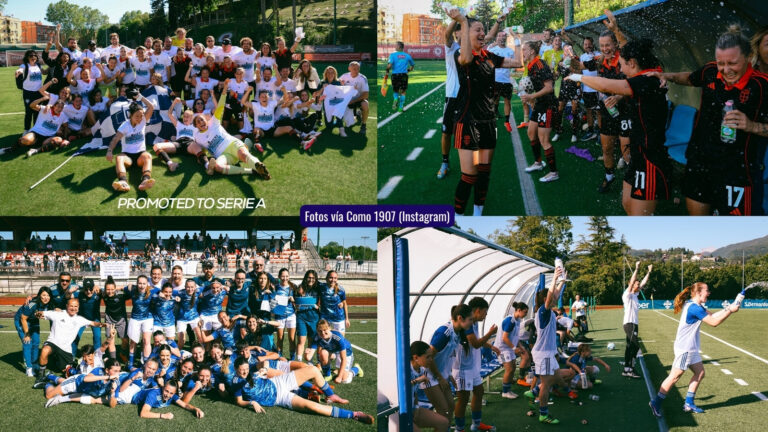 Ascenso del Como 1907 a Serie A Women y Primavera 1