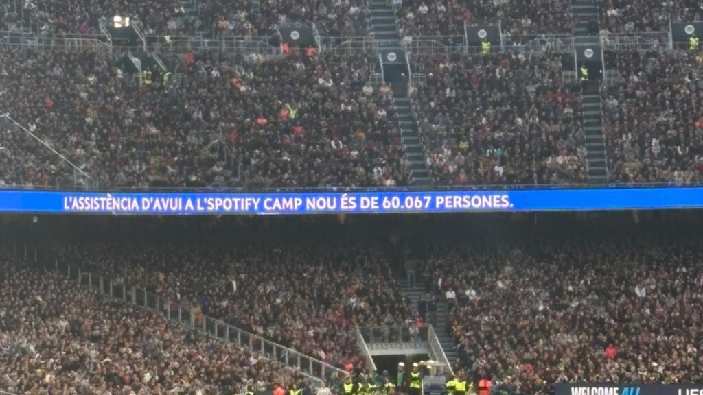 Camp Nou lleno UWCL 60000 personas