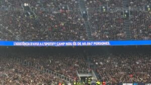 Camp Nou lleno UWCL 60000 personas