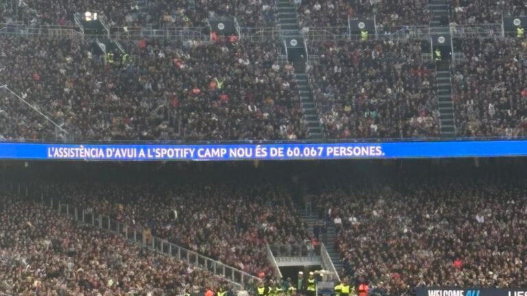 Camp Nou lleno UWCL 60000 personas