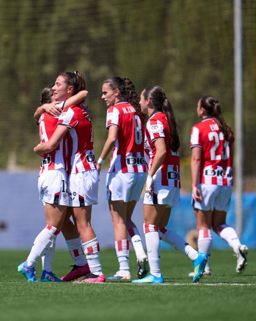 Celebración gol victoria Athletic Club