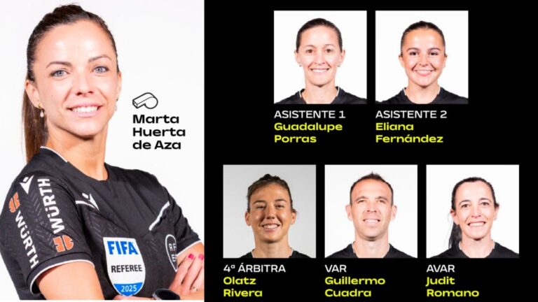 Marta Huerta de Aza y equipo arbitral español designados para la final de la 𝗨𝗘𝗙𝗔 𝗪𝗢𝗠𝗘𝗡'𝗦 𝗘𝗨𝗥𝗢𝗣𝗔 𝗖𝗨𝗣