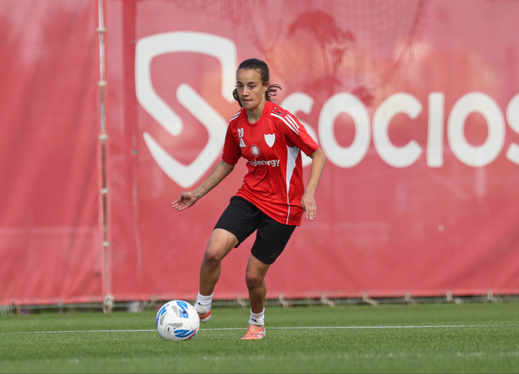 Rosa Marquez entrenamiento Sevilla FC