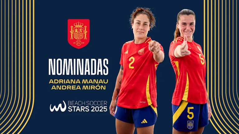 Andrea Mirón y Adriana Manau, entre las finalistas a mejor jugadora mundial de fútbol playa