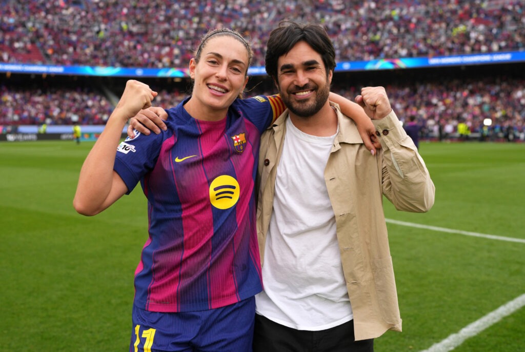 Pere Romeu y Alexia Putellas FC Barcelona v FC Bayern München - UEFA Women's Champions League 2025/26 Semi-Final Second Leg